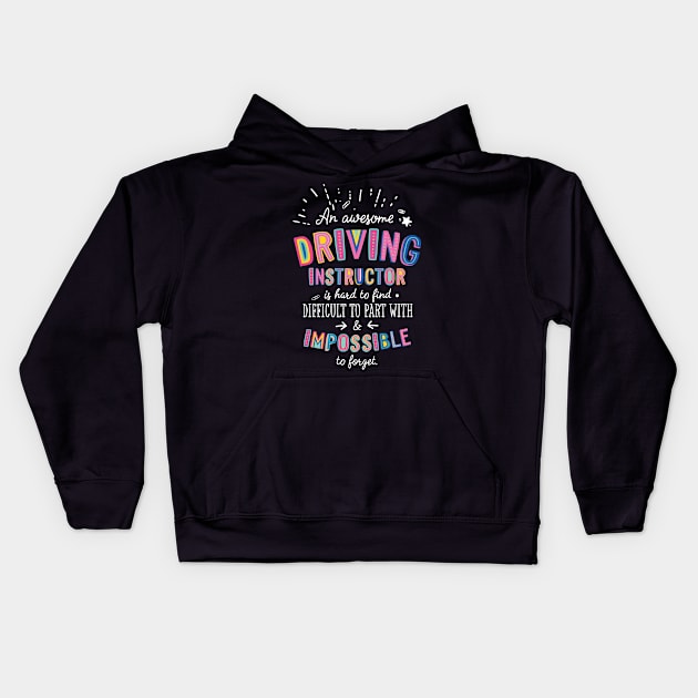 An awesome Driving Instructor Gift Idea - Impossible to Forget Quote Kids Hoodie by BetterManufaktur